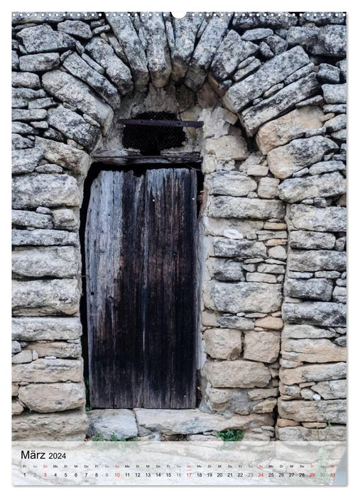Portes, portails, fenêtres de Provence (Calendrier mural CALVENDO Premium 2024) 