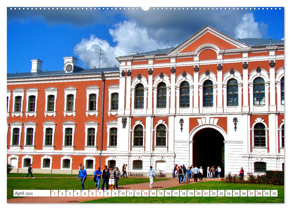 Mitau-Jelgava - Kurlands malerische Hauptstadt (CALVENDO Wandkalender 2024)