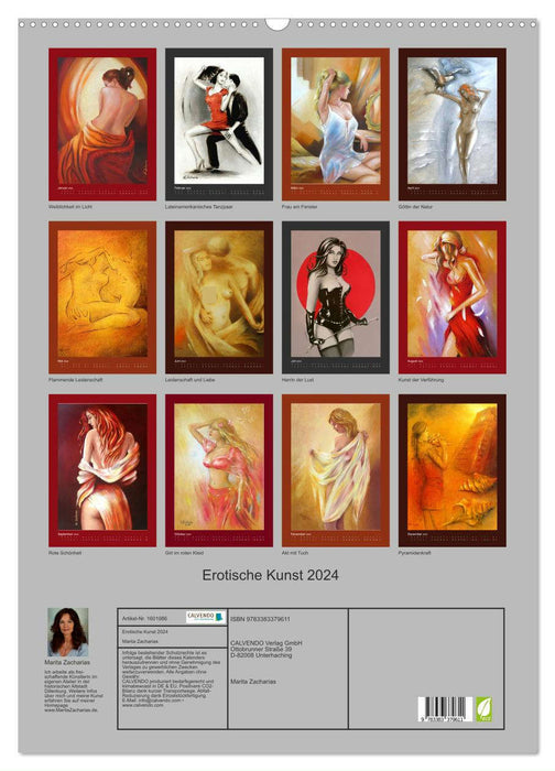Erotic art 2024 (CALVENDO wall calendar 2024) 