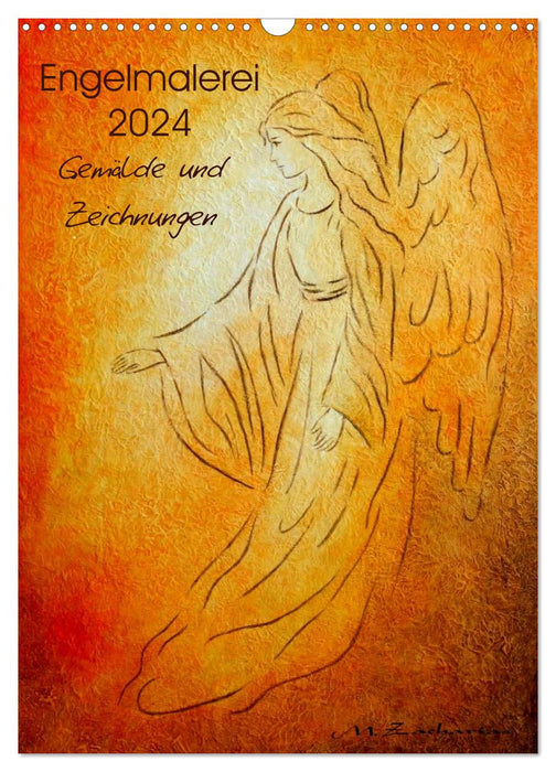 Peinture d'ange 2024 peintures et dessins (calendrier mural CALVENDO 2024) 