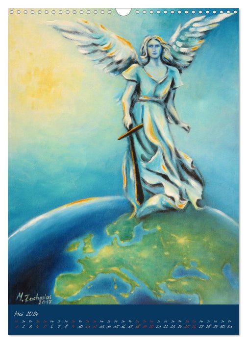 Peinture d'ange 2024 peintures et dessins (calendrier mural CALVENDO 2024) 