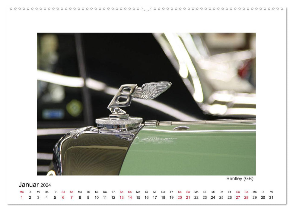 Vintage cars - elegant hood ornaments (CALVENDO wall calendar 2024) 