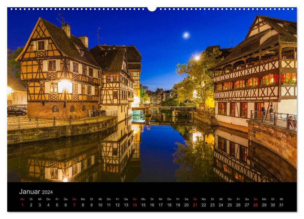 Straßburg Impressionen (CALVENDO Premium Wandkalender 2024)
