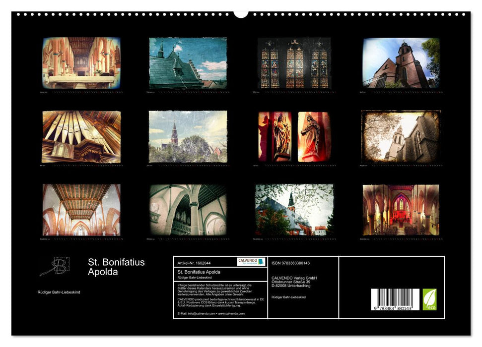 St. Bonifatius Apolda (CALVENDO Premium Wandkalender 2024)
