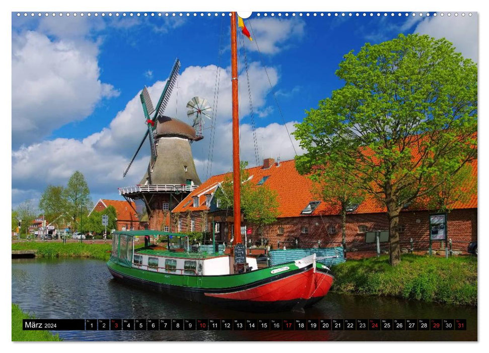 East Frisia's beautiful harbor towns (CALVENDO wall calendar 2024) 