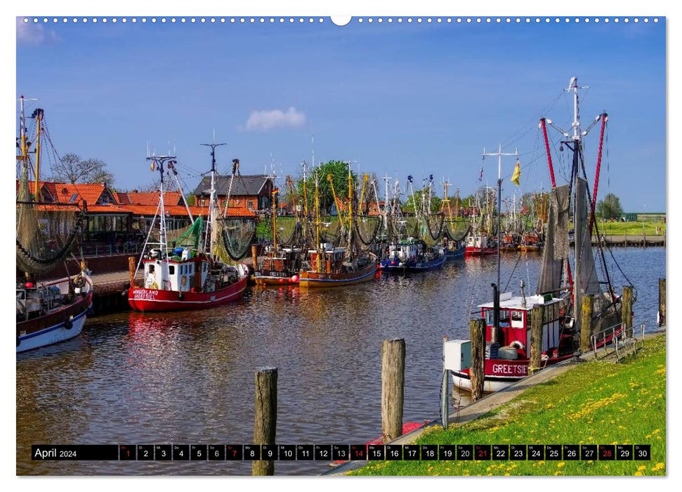 East Frisia's beautiful harbor towns (CALVENDO wall calendar 2024) 