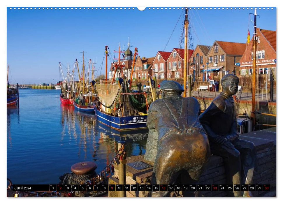 East Frisia's beautiful harbor towns (CALVENDO wall calendar 2024) 