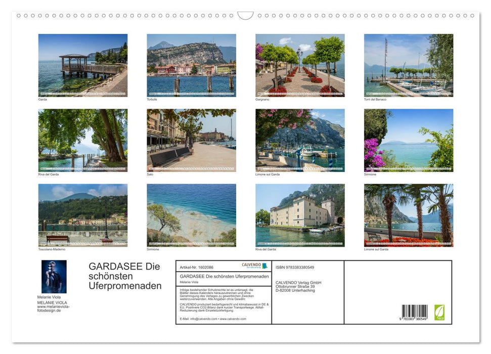 LAKE GARDA The most beautiful lakeside promenades (CALVENDO wall calendar 2024) 