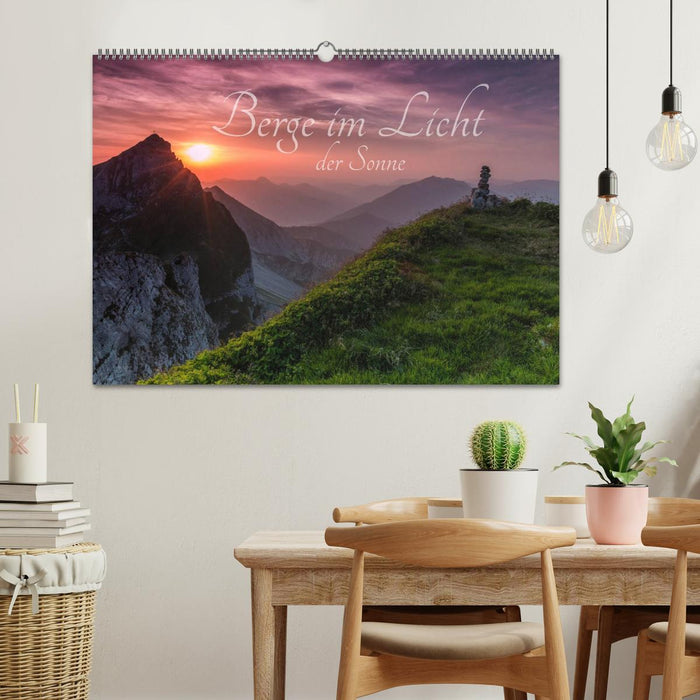 Mountains in the light of the sun (CALVENDO wall calendar 2024) 