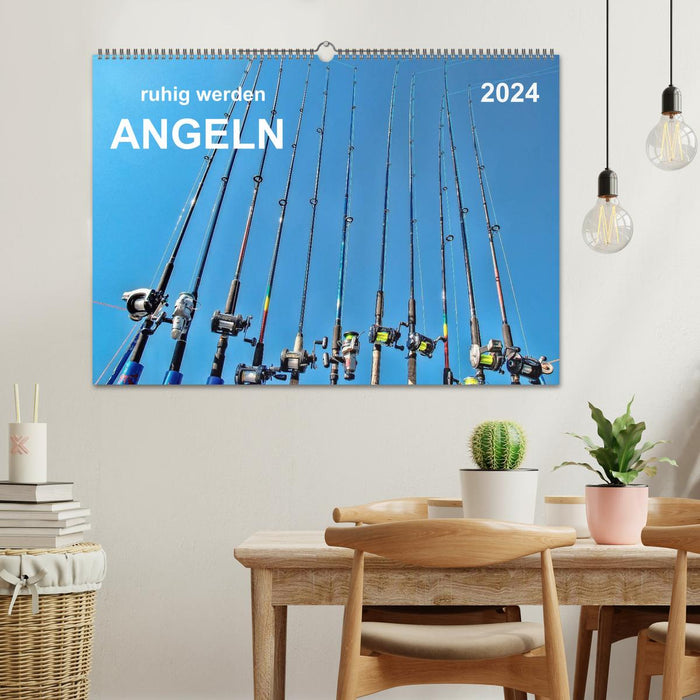 Be calm - fishing (CALVENDO wall calendar 2024) 