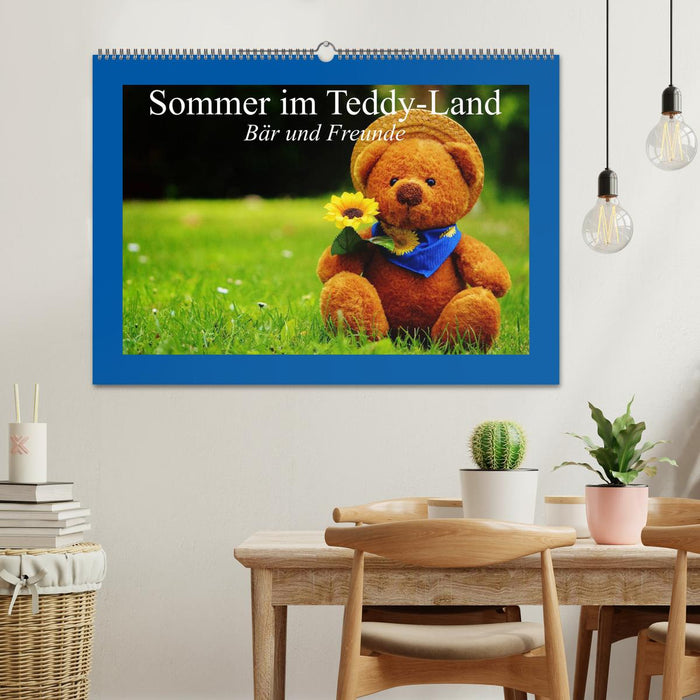 Summer in Teddy Land. Bear and friends (CALVENDO wall calendar 2024) 