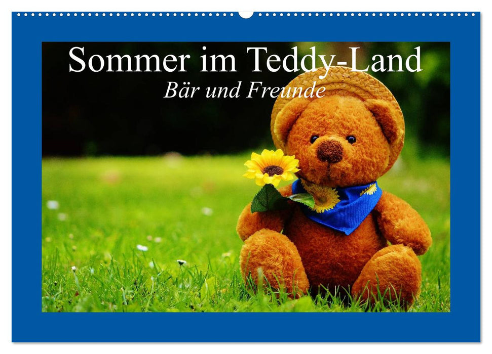 Summer in Teddy Land. Bear and friends (CALVENDO wall calendar 2024) 