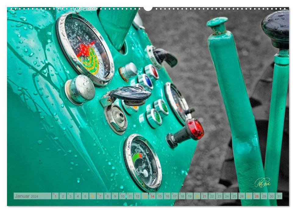 Traktoren Oldtimer - Teile des Ganzen (CALVENDO Premium Wandkalender 2024)