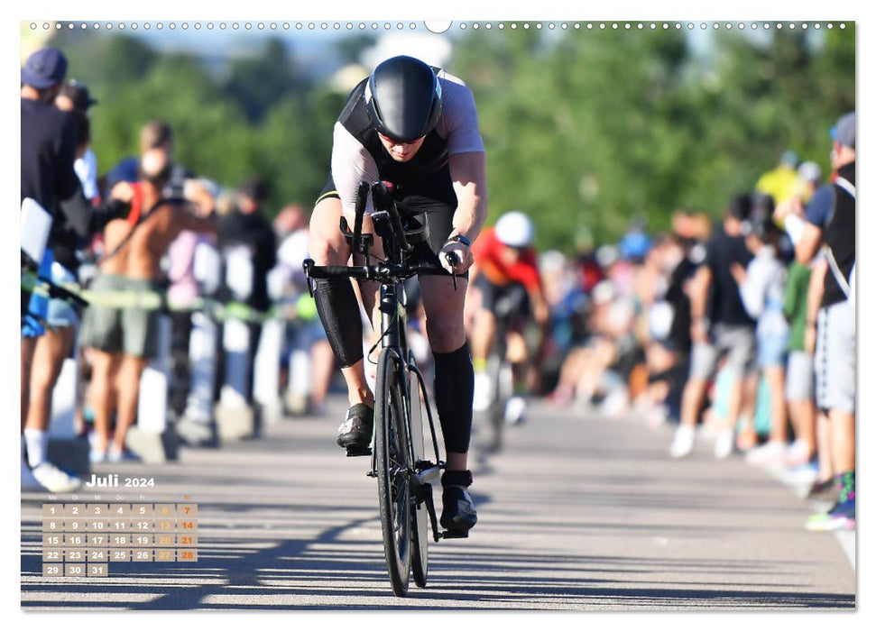 Triathlon : Avec passion pour votre record personnel (Calendrier mural CALVENDO Premium 2024) 