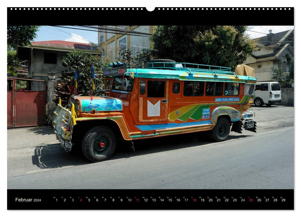 Jeepneys (CALVENDO Premium Wandkalender 2024)