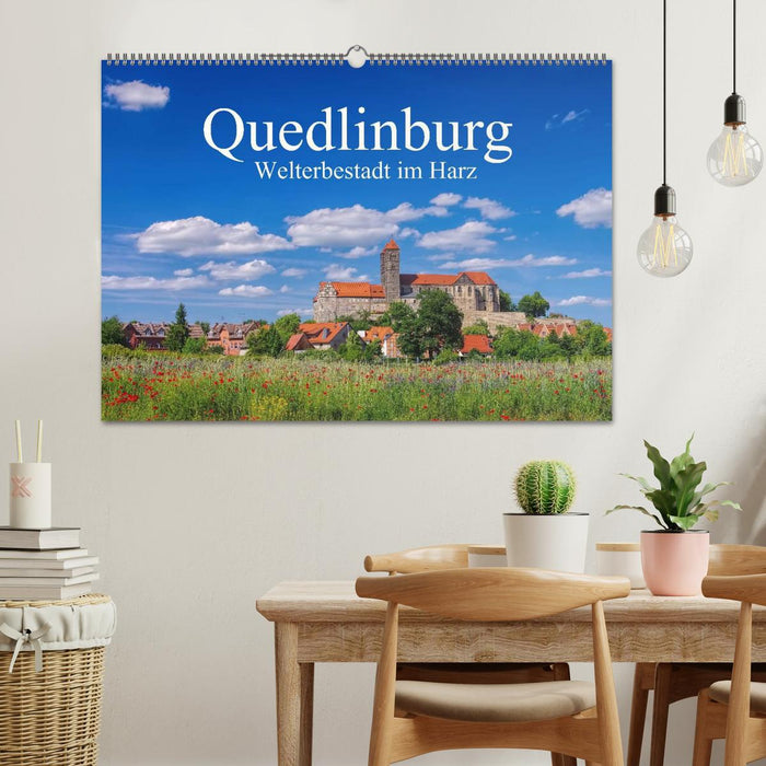 Quedlinburg - Ville du patrimoine mondial dans le Harz (Calendrier mural CALVENDO 2024) 