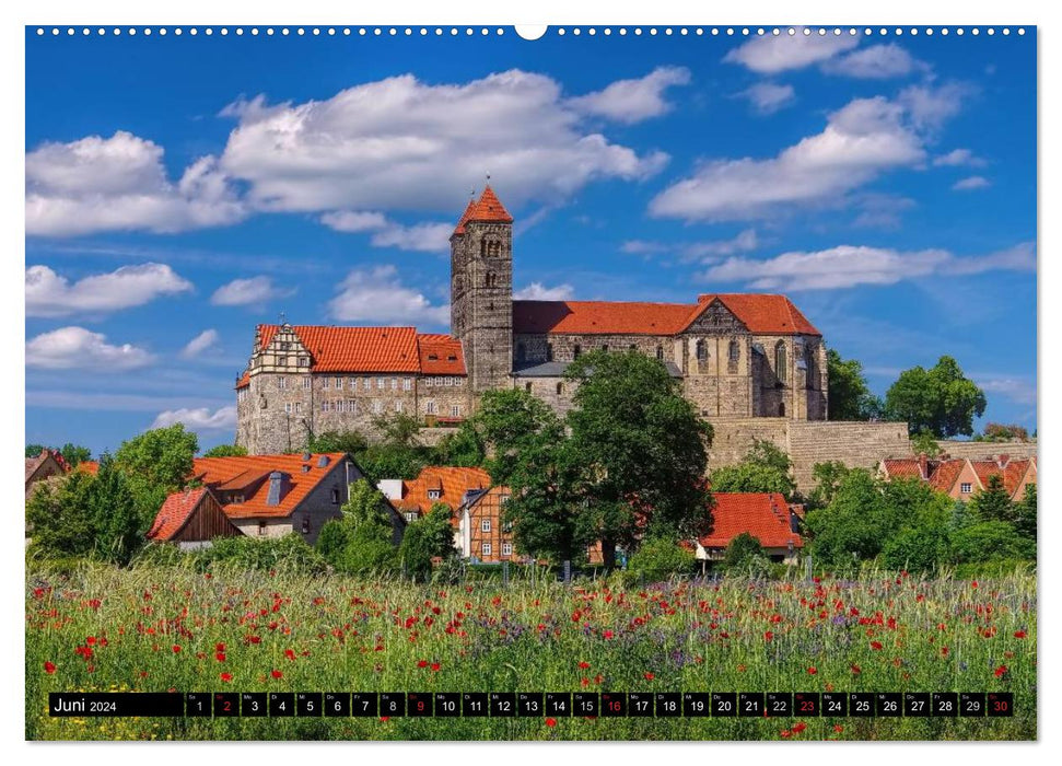 Quedlinburg - Welterbestadt im Harz (CALVENDO Wandkalender 2024)