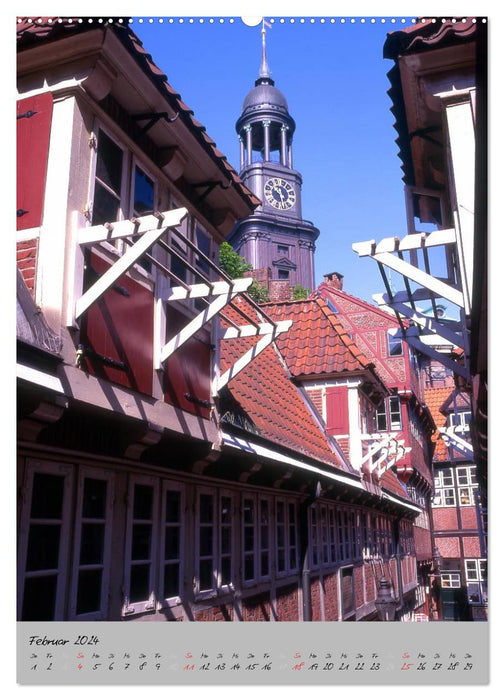 Hambourg - Une ville aux multiples visages (Calendrier mural CALVENDO 2024) 