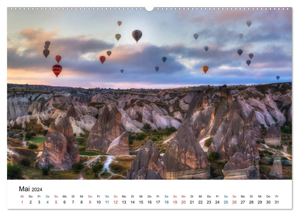 Cappadoce - Le pays des contes de fées de Türkiye (calendrier mural CALVENDO 2024) 