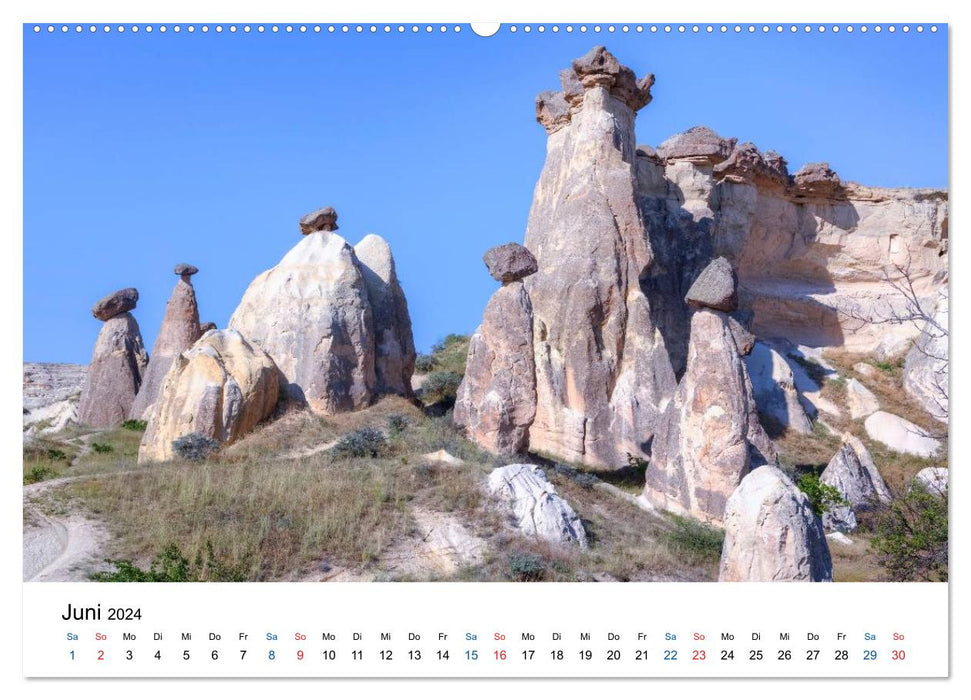 Cappadoce - Le pays des contes de fées de Türkiye (calendrier mural CALVENDO 2024) 