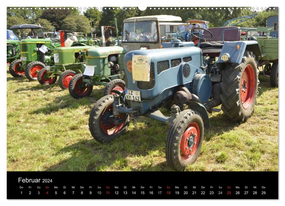 Mobile agricultural machinery (CALVENDO Premium wall calendar 2024) 