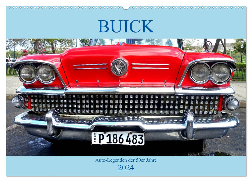 BUICK - Auto-Legenden der 50er Jahre (CALVENDO Wandkalender 2024)