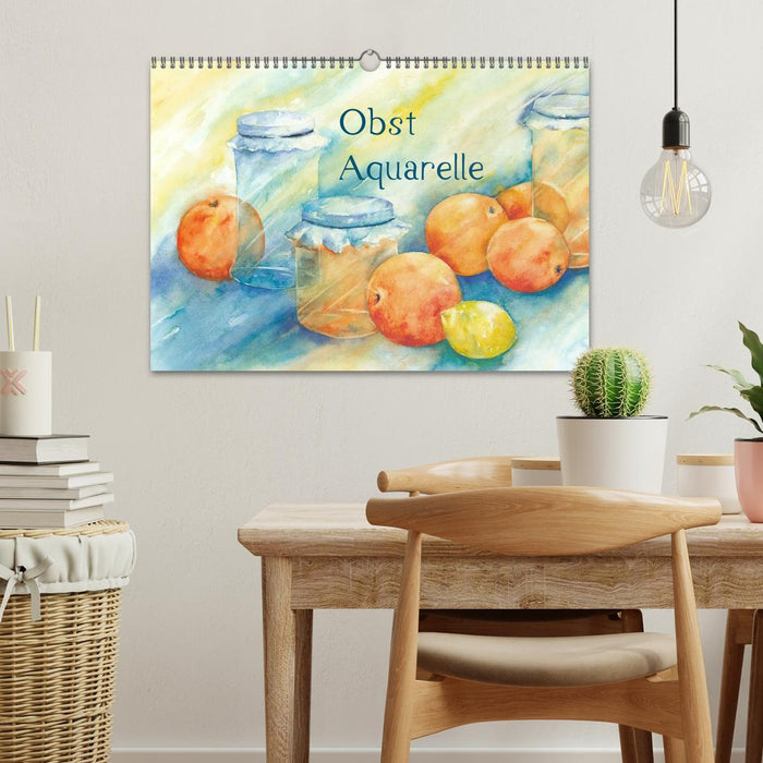 Obst Aquarelle (CALVENDO Wandkalender 2024)