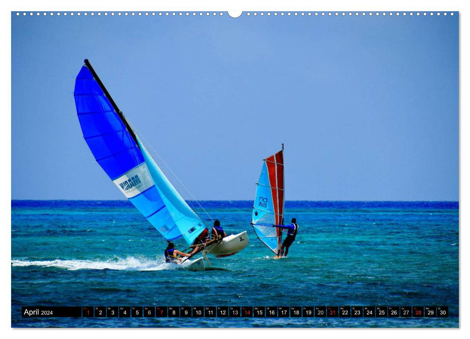 Cuba Sea Sun and Beach (CALVENDO Premium Wall Calendar 2024) 