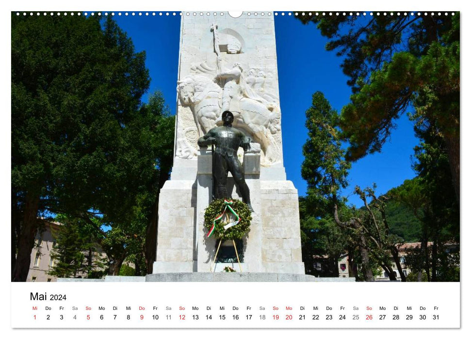 Gubbio - die mittelalterliche Stadt in Umbrien (CALVENDO Premium Wandkalender 2024)