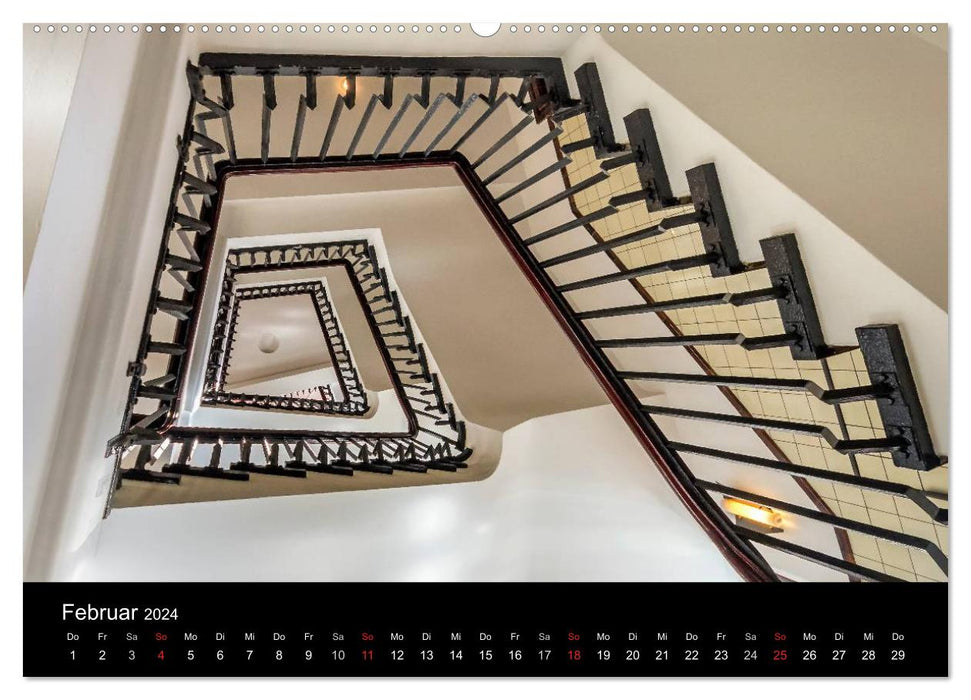 Faszination Treppen (CALVENDO Premium Wandkalender 2024)
