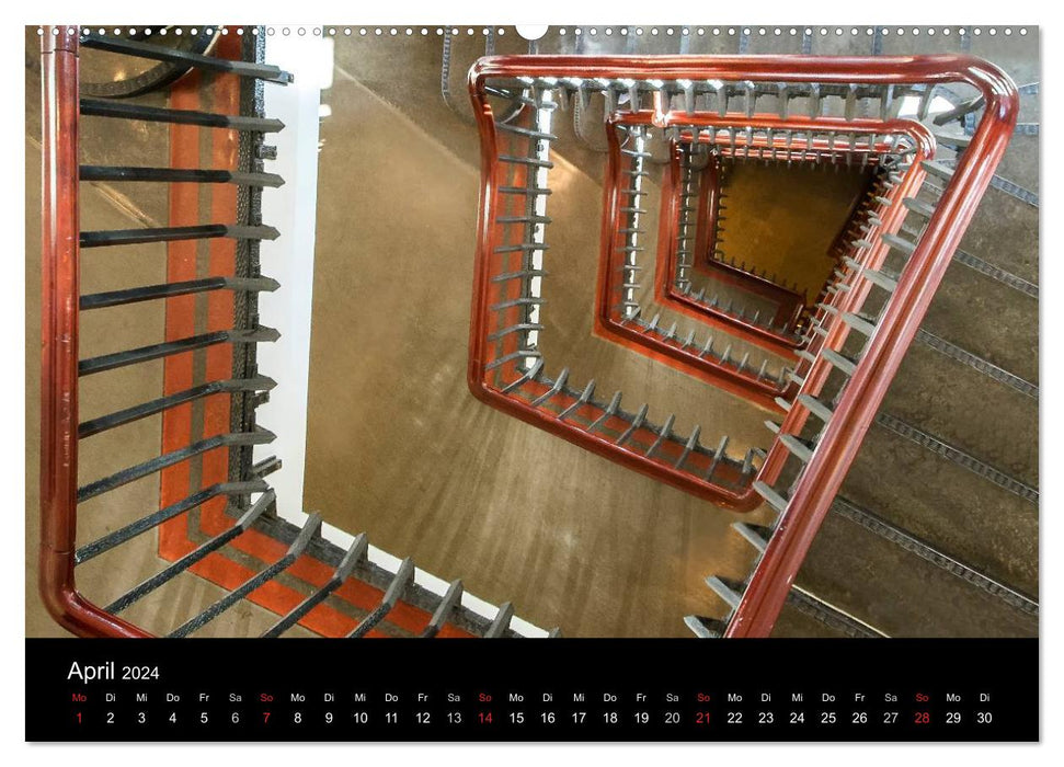 Fascination with stairs (CALVENDO Premium Wall Calendar 2024) 