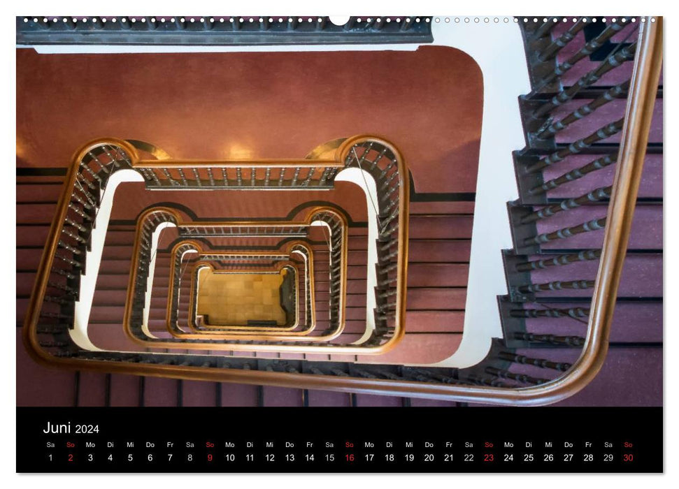 Fascination with stairs (CALVENDO Premium Wall Calendar 2024) 