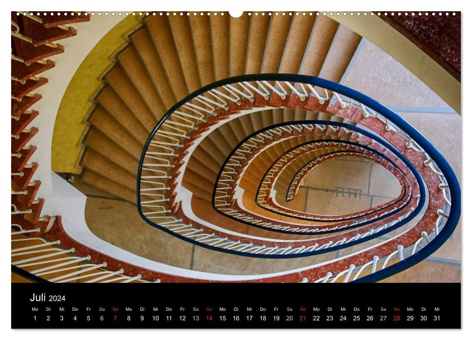 Fascination with stairs (CALVENDO Premium Wall Calendar 2024) 