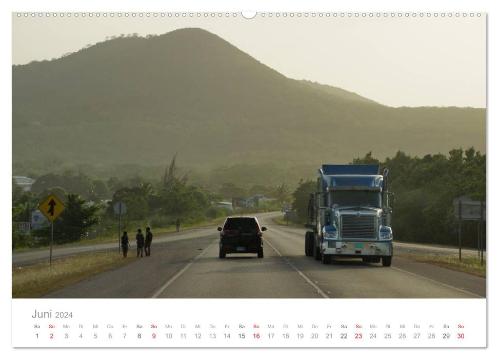 Monster Trucks in Jamaika (CALVENDO Premium Wandkalender 2024)