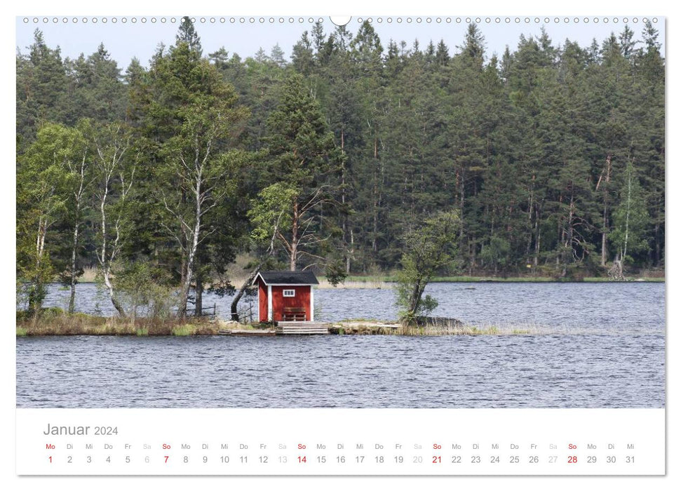 Schwedische Momente (CALVENDO Premium Wandkalender 2024)