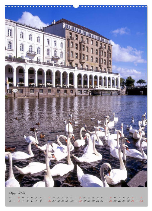 Hamburg - A city with many faces (CALVENDO Premium Wall Calendar 2024) 