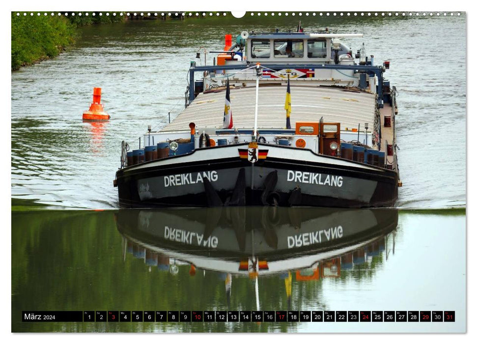 The Mittelland Canal - 325 kilometers of waterway (CALVENDO Premium Wall Calendar 2024) 