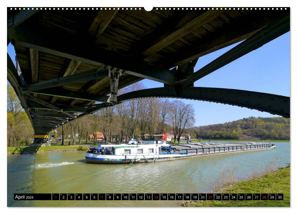 The Mittelland Canal - 325 kilometers of waterway (CALVENDO Premium Wall Calendar 2024) 