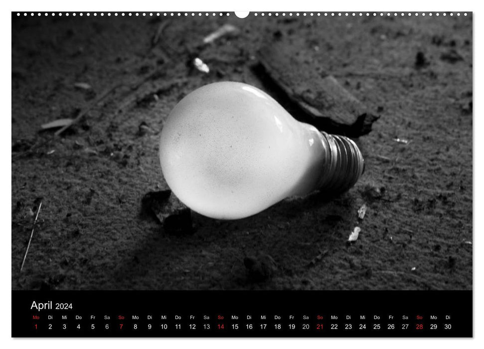 Objects in black and white (CALVENDO Premium Wall Calendar 2024) 