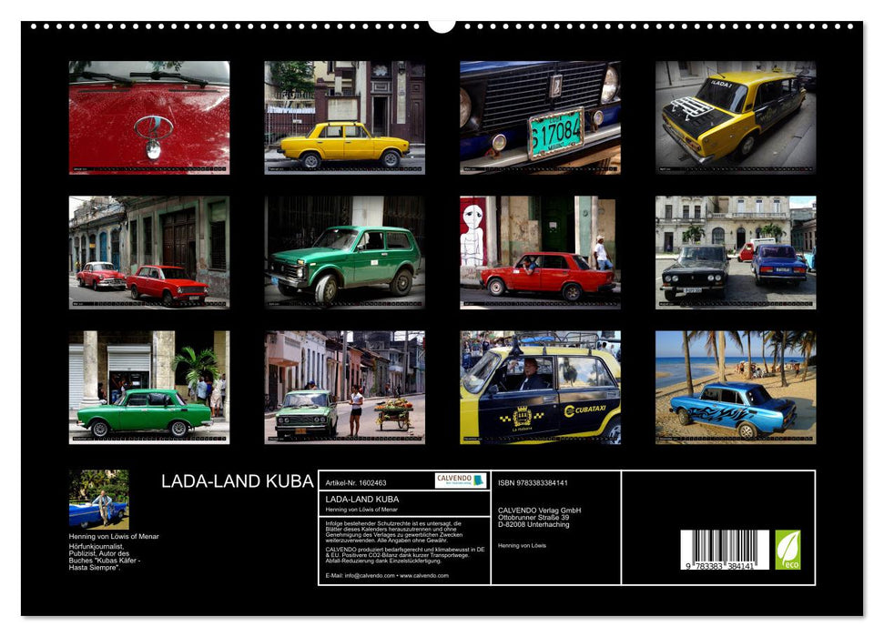 LADA-LAND CUBA (Calendrier mural CALVENDO Premium 2024) 