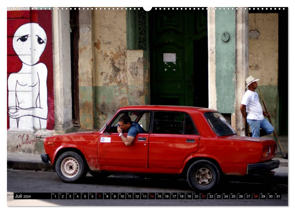 LADA-LAND CUBA (Calendrier mural CALVENDO Premium 2024) 