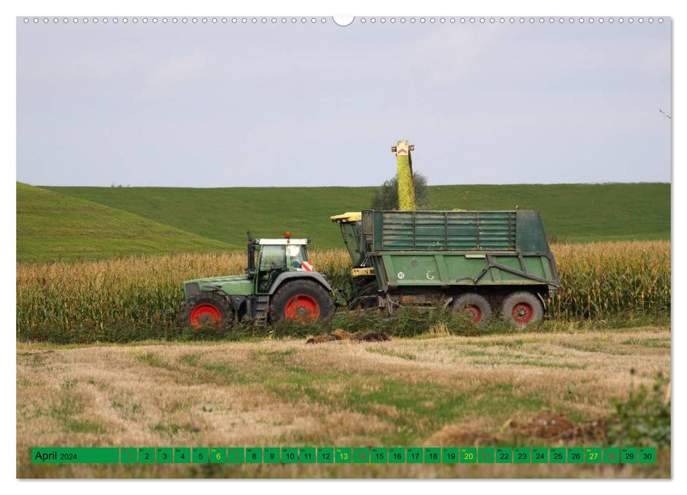 Agriculture - Machines en utilisation (Calendrier mural CALVENDO Premium 2024) 