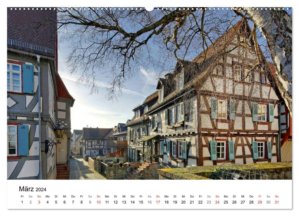 Oberursel romantique par Petrus Bodenstaff (Calvendo Premium Wall Calendar 2024) 