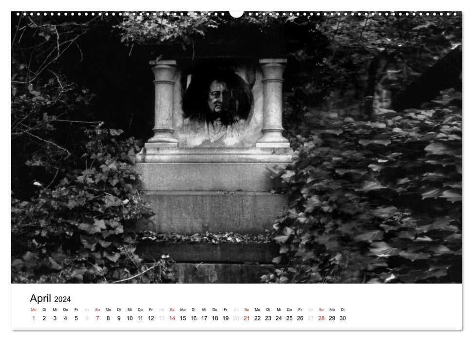 Highgate Cemetery London (CALVENDO Premium Wall Calendar 2024) 