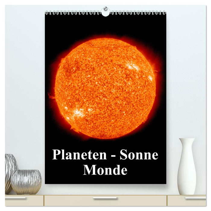 Planets, Sun, Moons (CALVENDO Premium Wall Calendar 2024) 