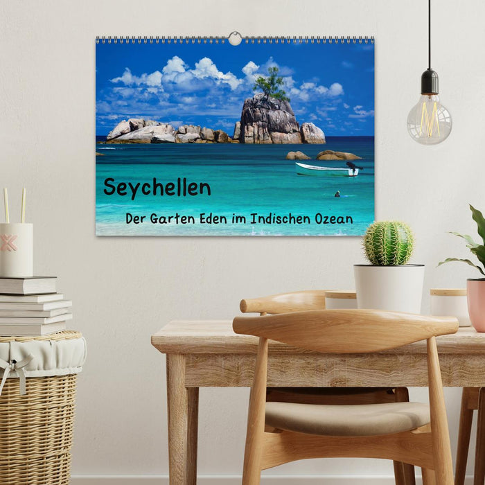 Seychellen - Der Garten Eden im Indischen Ozean (CALVENDO Wandkalender 2024)