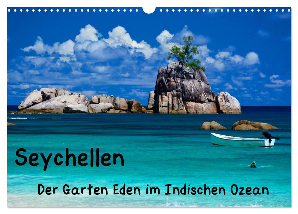 Seychellen - Der Garten Eden im Indischen Ozean (CALVENDO Wandkalender 2024)