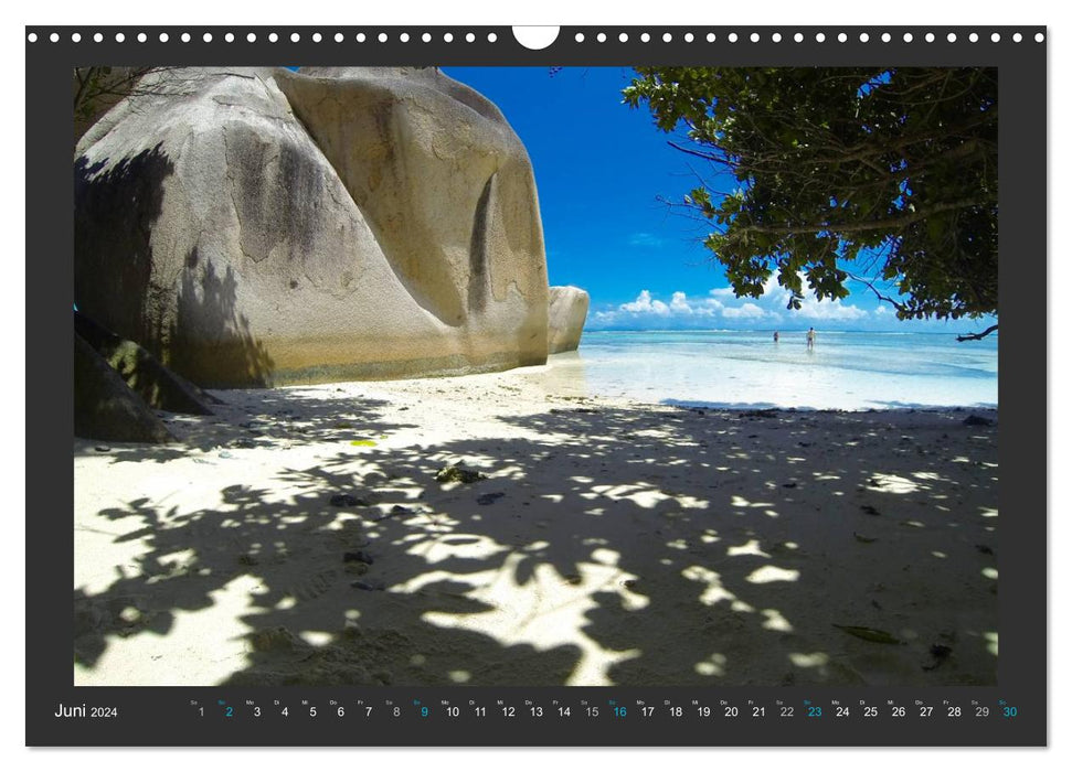 Seychellen - Der Garten Eden im Indischen Ozean (CALVENDO Wandkalender 2024)