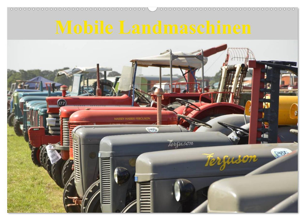 Machines agricoles mobiles (calendrier mural CALVENDO 2024) 
