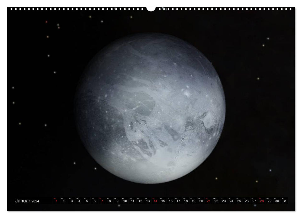 Sun, moons and planets (CALVENDO Premium wall calendar 2024) 